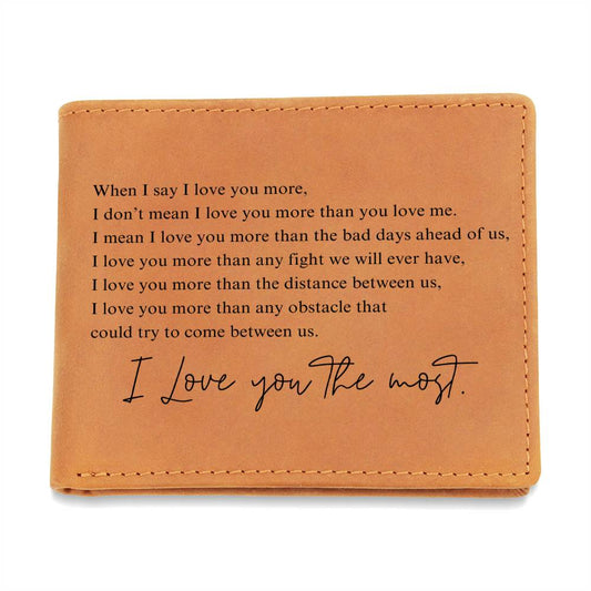 To My Soulmate | Graphic Leather Wallet