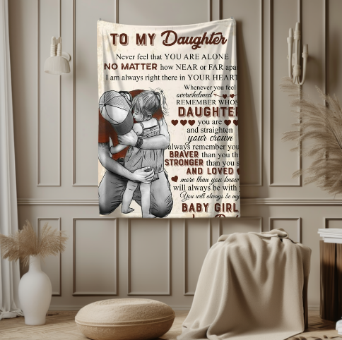 To My Daughter | FLM Arctic Fleece Blanket 50x60